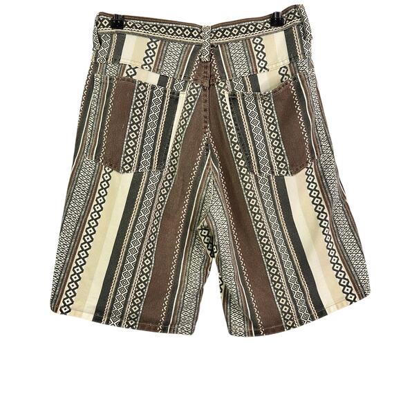 Women's NY LINE JEANS CLASSIC brown SHORTS MADE IN U.S.A. - Size 10 - Picture 4 of 6